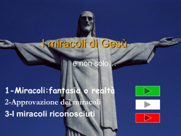 I miracoli di gesù - DIOCESI di Padova