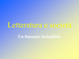 Letteratura e società