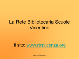 La Rete Bibliotecaria Scuole Vicentine