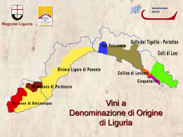Regione Liguria - Camere di Commercio Liguri