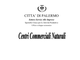 Centri Commerciali Naturali - Palermo