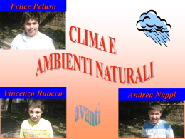 CLIMA E AMBIENTI NATURALI