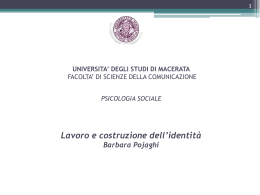 Seminario Identit&agrave; e lavoro