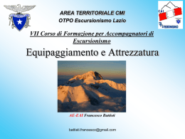 Equipaggiamento ed Attrezzatura - AE-CMI