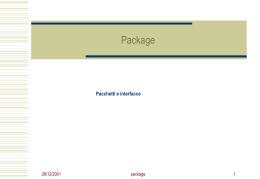 interfacce - Sezione B