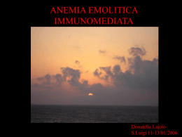 Le anemie emolitiche immunomediate