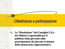 Cittadinanza e partecipazione