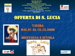 Offerta Santa Lucia