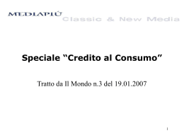 Speciale “Credito al Consumo”