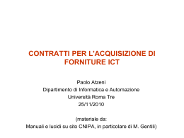 SISTEMI INFORMATIVI - Dipartimento di Informatica e Automazione