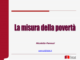Intervento dott.essa Pannuzi (Istat) - La misura