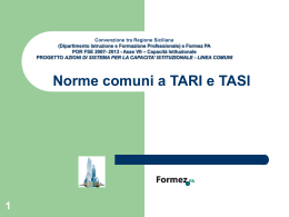 Norme comuni a TARI e TASI