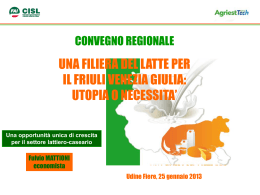 Slide Mattioni su settore lattiero-caseario