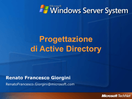 Progettazione di Active Directory