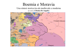 Boemia e Moravia. Una sintesi storica tra età