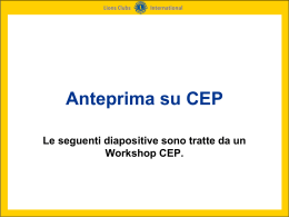 il Powerpoint CEP - Lions Clubs International