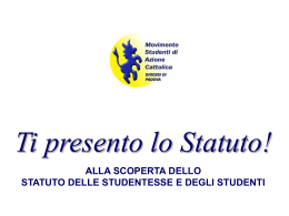 Ti presento lo Statuto (file ppt - 179kb)