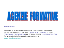 Operatore meccanico - Scuola Media Statale con Indirizzo musicale
