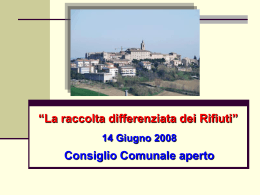 La raccolta differenziata dei Rifiuti