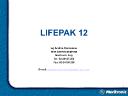 Utilizzo Lifepak 12