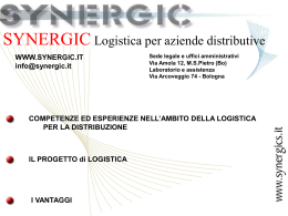 Progetto di Logistica