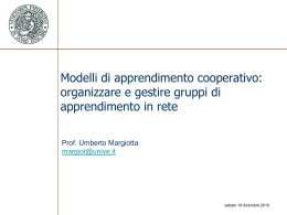 Promuovere l`Apprendimento Collaborativo in Rete