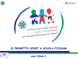 Progetto Sport a Scuola FIJLKAM