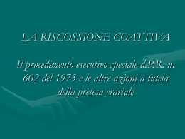 L`opposizione agli atti esecutivi
