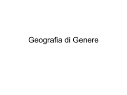 Geografia di Genere