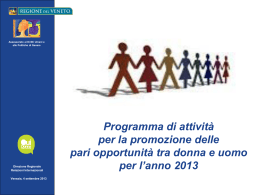 Le slide di presentazione dei bandi A e B