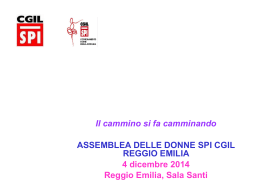 Presentazione assemblea coordinamento - SPI Reggio