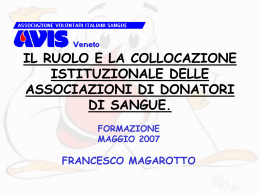 IL RUOLO ISTITUZIONALE