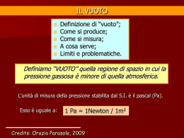 IL VUOTO
