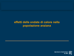 &ldquo;ondate di calore&rdquo; ed &ldquo;anziani&rdquo;&hellip;