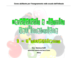 Corso abilitante per l`insegnamento nella scuola dell`infanzia Doc