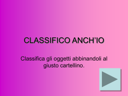 CLASSIFICO ANCH`IO
