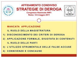 L`affidamento Condiviso - Centro studi sul diritto di famiglia