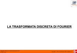 La trasformata discreta di Fourier
