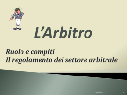 Leggi il documento - Settore Arbitrale