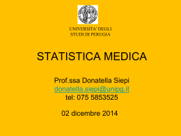 STATISTICA MEDICA