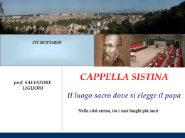 8 - Cappella Sistina - prof. Liguori