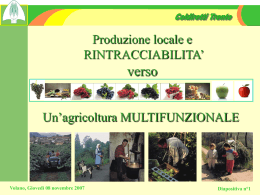 SICUREZZA ALIMENTARE - Associazione Culturale La Torre