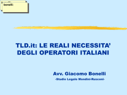 TLD.it: le reali necessit&agrave; degli operatori italiani