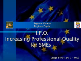 Presentazione progetti_I.P.Q