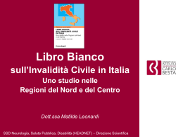 Il “Libro bianco sull`Invalidità Civile in Italia”