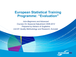 ESTP courses: “Evaluation"