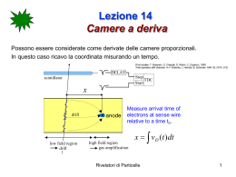 Lezione 14 Camere a deriva