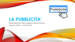 La pubblicita`