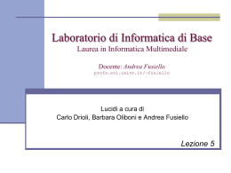 Lezione 5