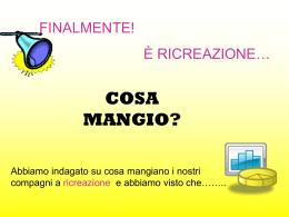 Il sano gusto della Ricreazione